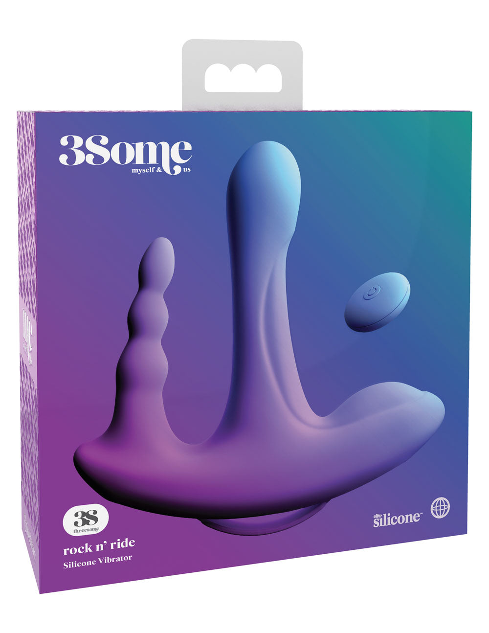 Threesome Rock n' Ride Silicone Vibrator by Pipedream from LoveMart Co.