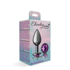 Round Gem Gunmetal Metal Plug - Md by Viben from LoveMart Co.