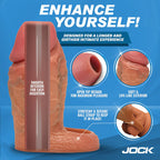 Jock Silicone Penis Extension Sleeve - Medium by Curve Toys from LoveMart Co.