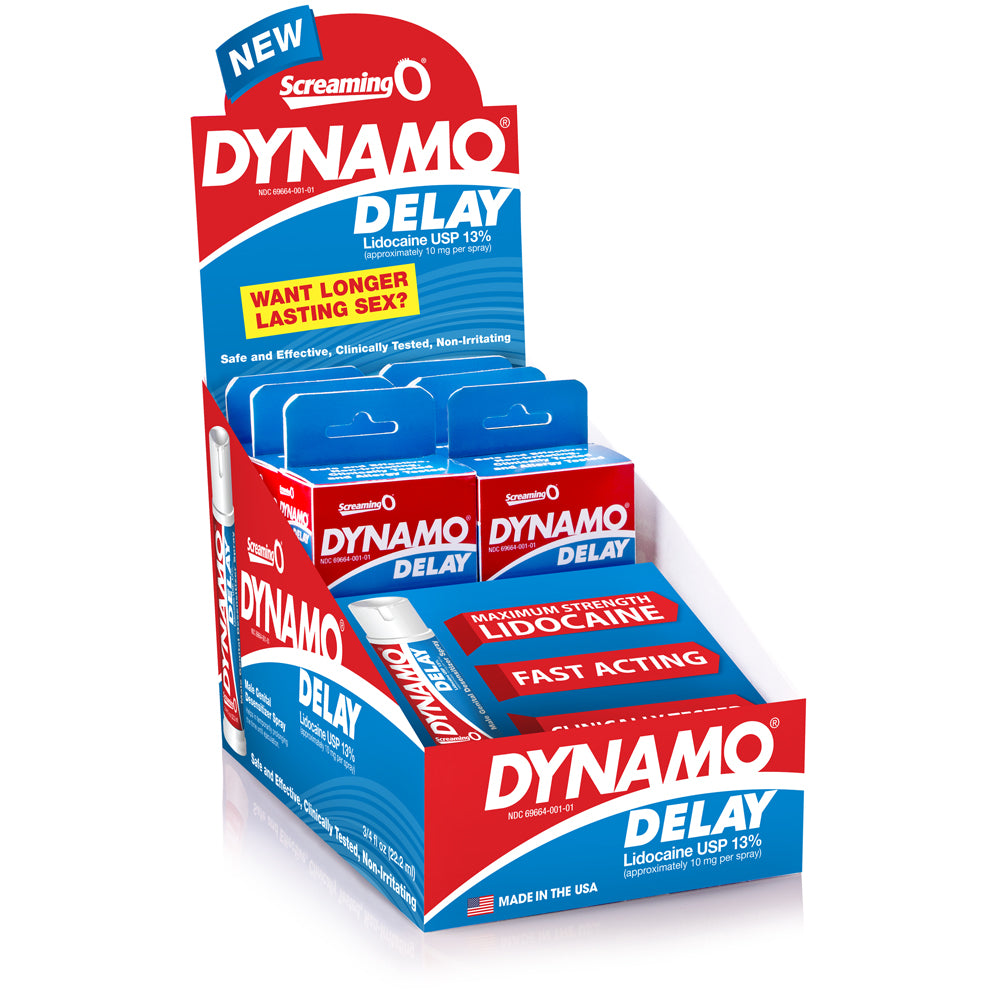 Dynamo Delay Spray - 6 Count Display by Screaming O from LoveMart Co.