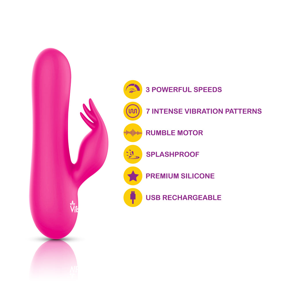 Freyja Mini Triple Ticklers Rabbit Vibe - Hot by Viben from LoveMart Co.