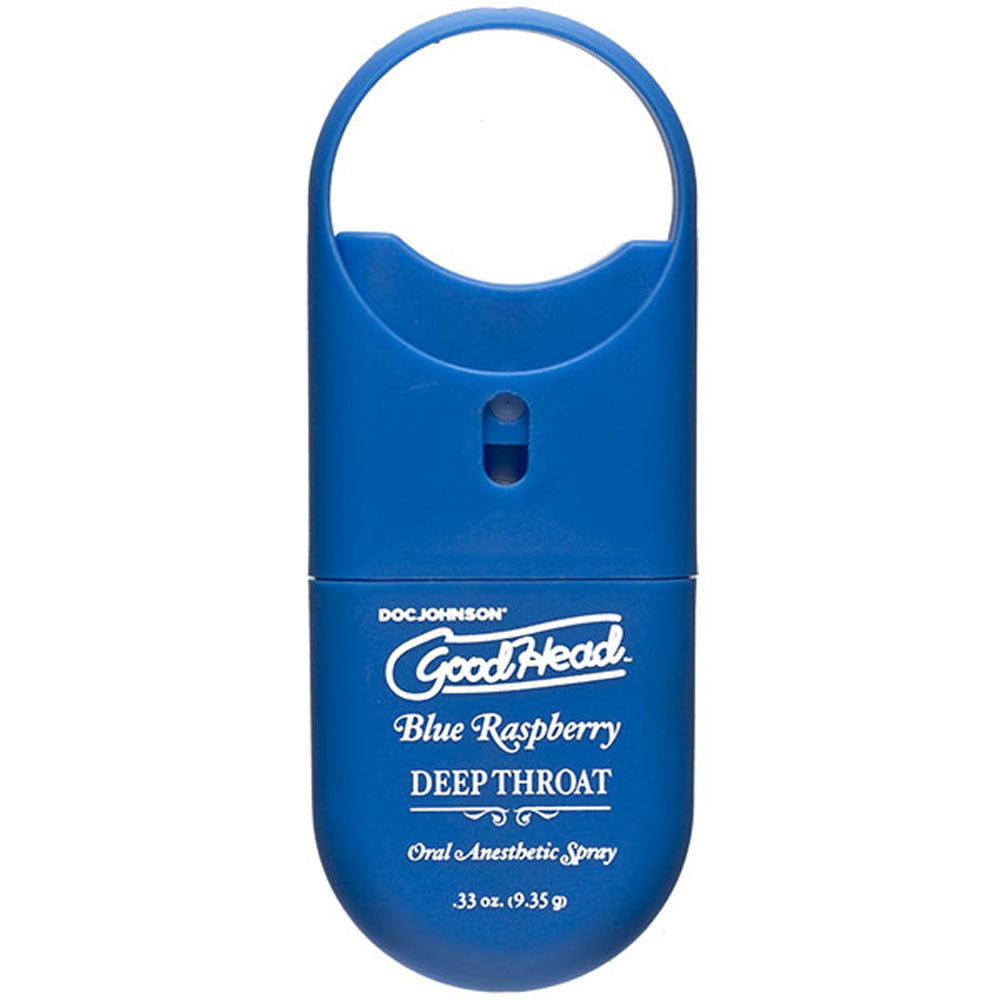 Goodhead - Deep Throat Spray to-Go - Raspberry - .33 Oz. by Doc Johnson from LoveMart Co.