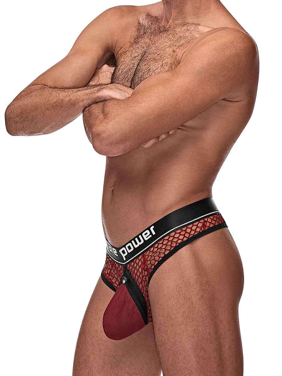 Cock Pit Net Cock Ring Thong - S/ M by Male Power from LoveMart Co.