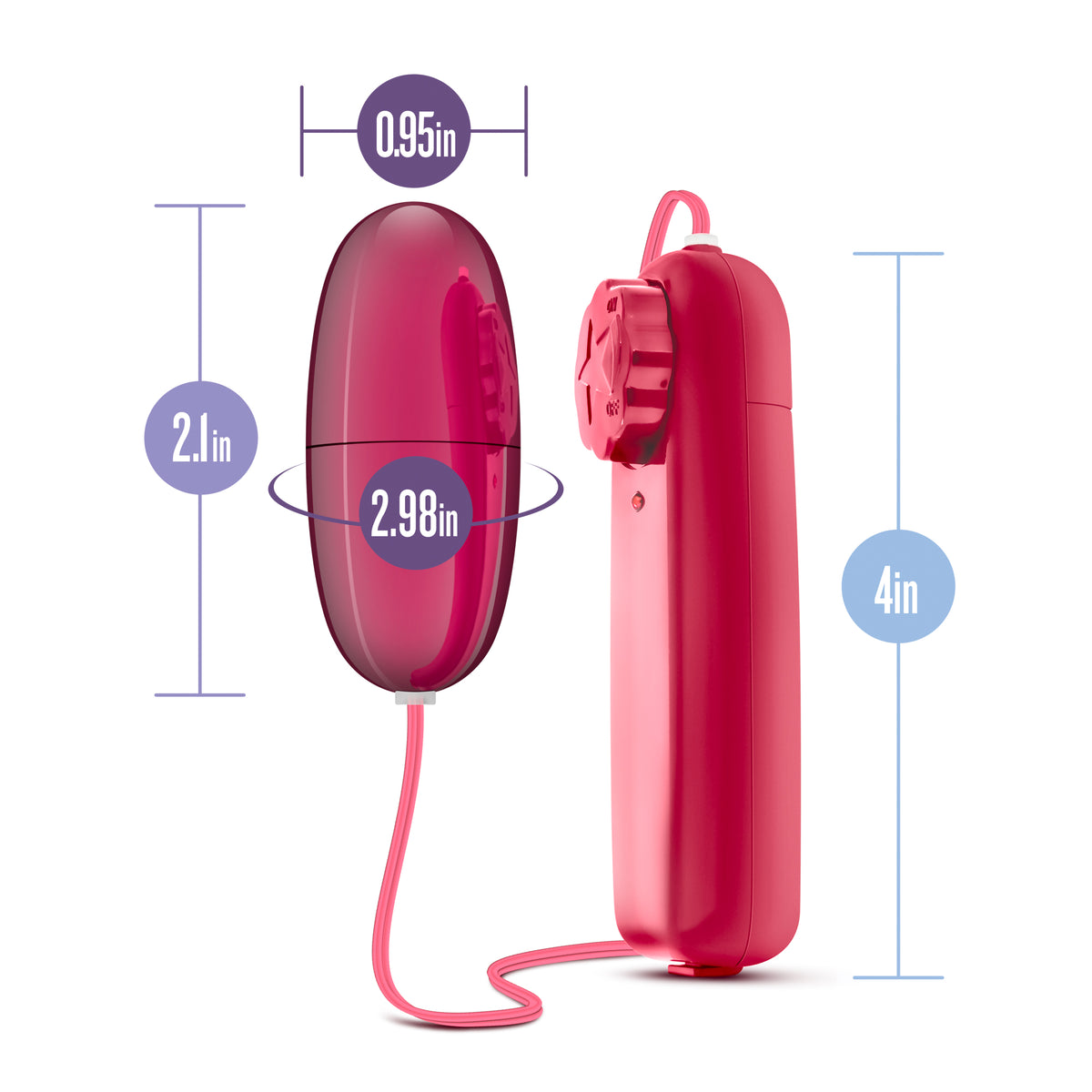 B Yours Power Bullet - Cerise by Blush from LoveMart Co.