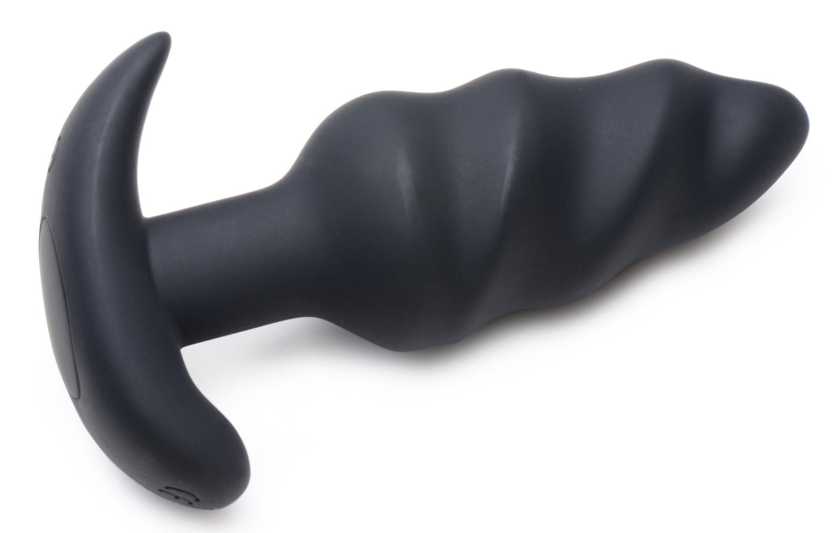 21x Silicone Swirl Plug With Remote by XR Brands from LoveMart Co.