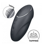 Satisfyer Tap and Climax 1 Vibrator - Grey by Satisfyer from LoveMart Co.