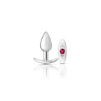 Silver Anchor Buttplug Kit - Clear Iridescent/ by Viben from LoveMart Co.