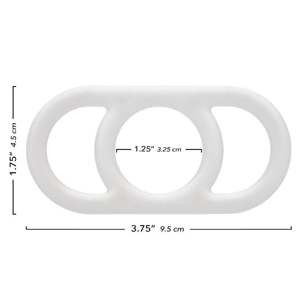 Alpha Liquid Silicone Commander Ring - Natural by CalExotics from LoveMart Co.