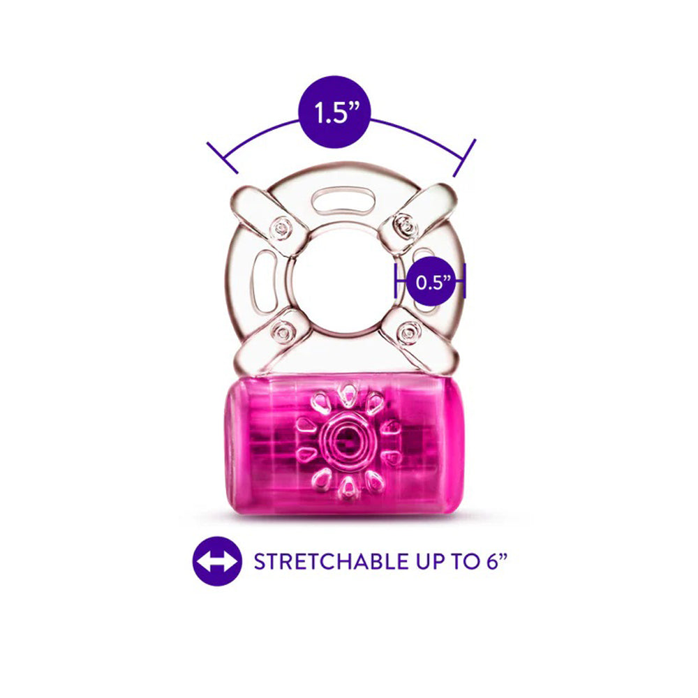 Play With Me Pleaser Rechargeable C-Ring by Blush from LoveMart Co.
