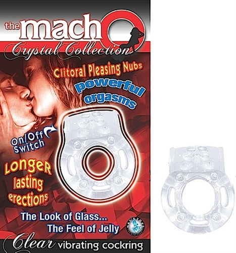The Macho Crystal Collection Vibrating Cock Ring by Nasstoys from LoveMart Co.