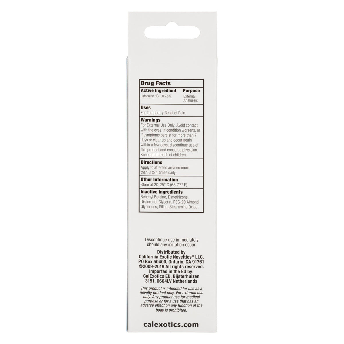 Anal Eze Gel - 1.5 Fl. Oz. by CalExotics from LoveMart Co.