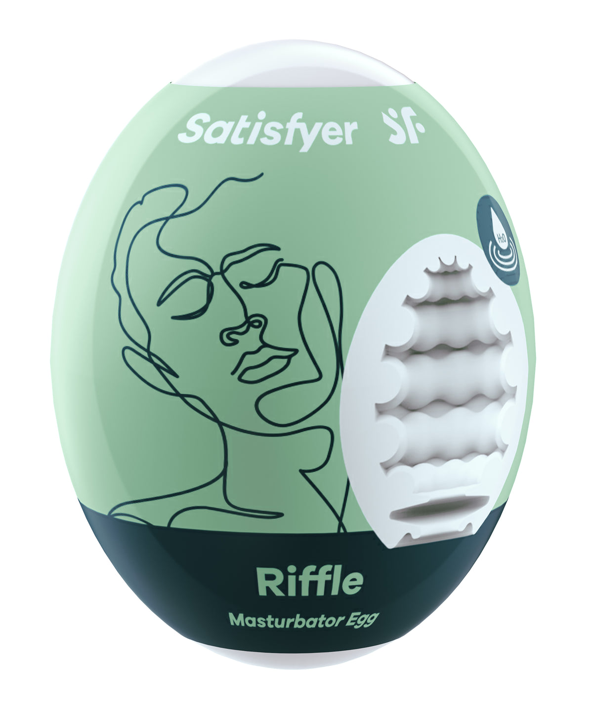Satisfyer Masturbator Egg - Riffle - Light by Satisfyer from LoveMart Co.
