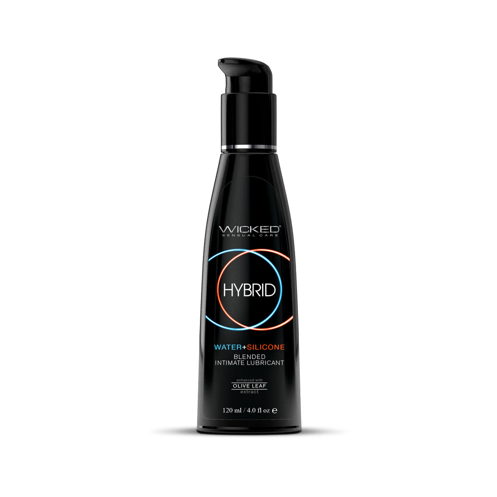 Hybrid Water and Silicone Blended Lubricant - 4 Fl. Oz. by Wicked Sensual Care from LoveMart Co.