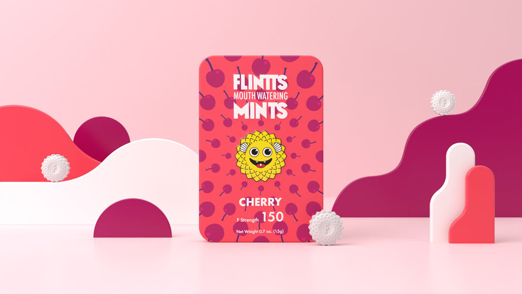 Flintts Mouth Watering Mints Cherry - F-Strength 150 by Flintts Mints from LoveMart Co.