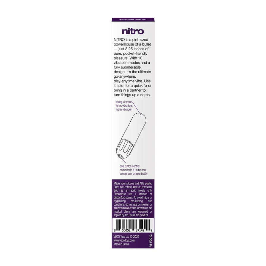Nitro Rechargeable Bullet by VeDO from LoveMart Co.