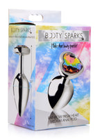 Rainbow Prism Heart Anal Plug - Medium by XR Brands from LoveMart Co.