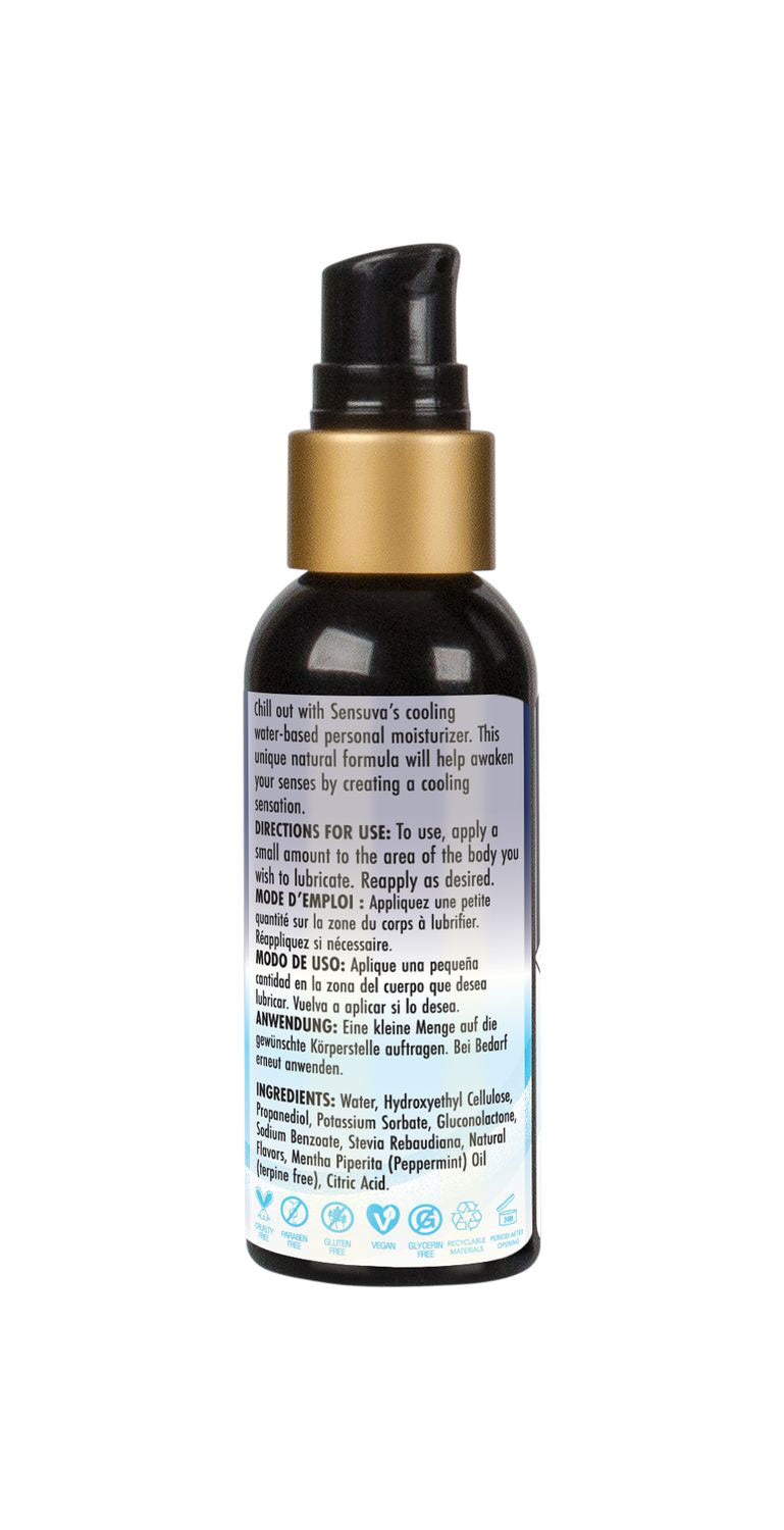 Arctic Chill Natural Water-Based Cooling Lubricant 2oz by Sensuva from LoveMart Co.