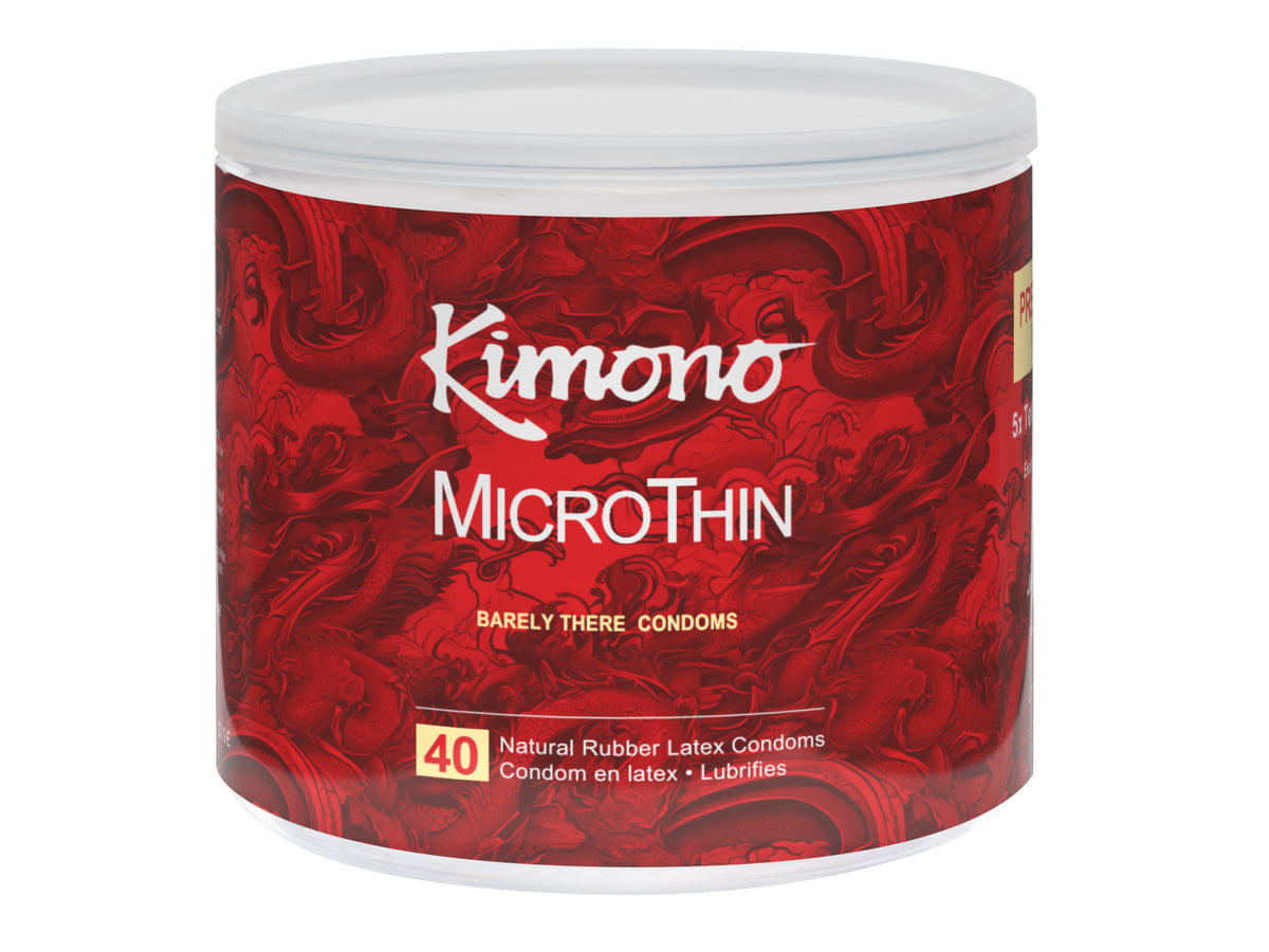 Kimono Bowl Microthin 40 Count Condoms by Paradise Marketing from LoveMart Co.