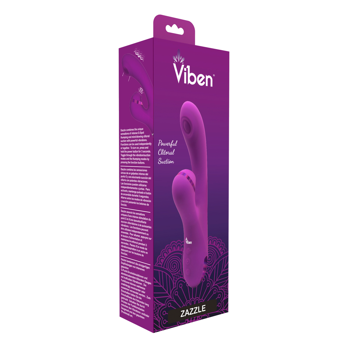 Zazzle Clitoral Suction/thumping Rabbit - Berry by Viben from LoveMart Co.