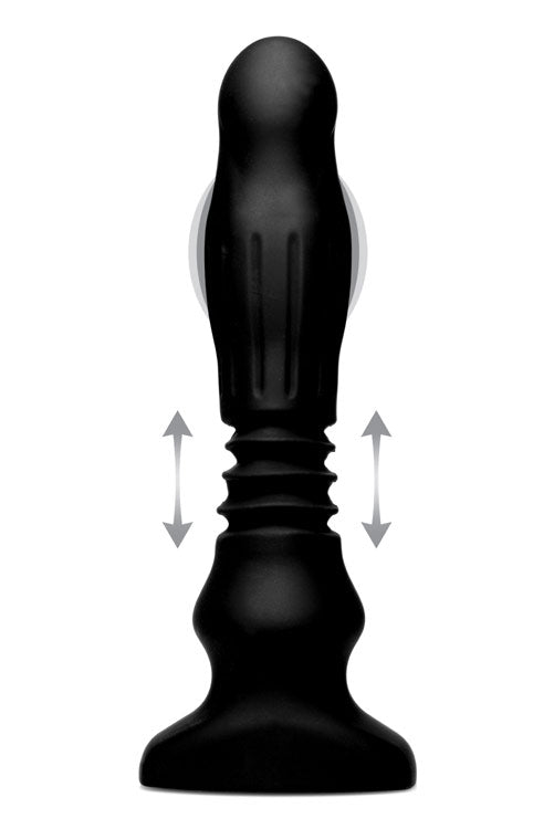 Silicone Swelling & Thrusting Plug With Remote Control by XR Brands from LoveMart Co.