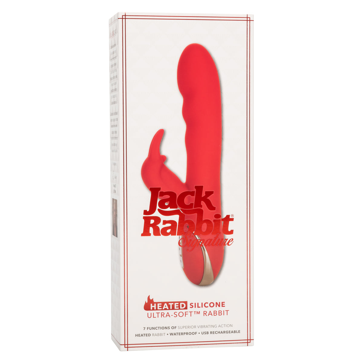Jack Rabbit Signature Heated Silicone Ultra-Soft Rabbit by CalExotics from LoveMart Co.