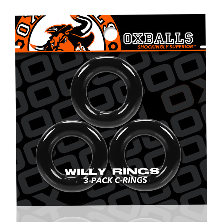 Willy Rings 3-Pack Cockrings by Oxballs from LoveMart Co.
