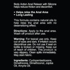 Body Action Anal Relaxer Silicone Lubricant 1.7 Oz by Body Action from LoveMart Co.