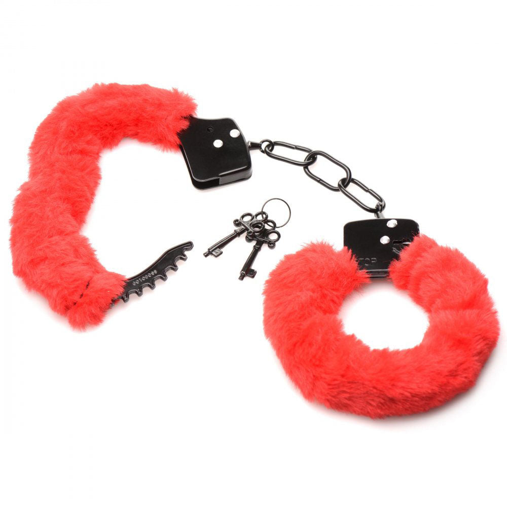 Cuffed in Fur Furry Handcuffs by XR Brands from LoveMart Co.