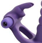 Double Delight Dual Insertion Vibrating Rabbit Cock Ring by XR Brands from LoveMart Co.