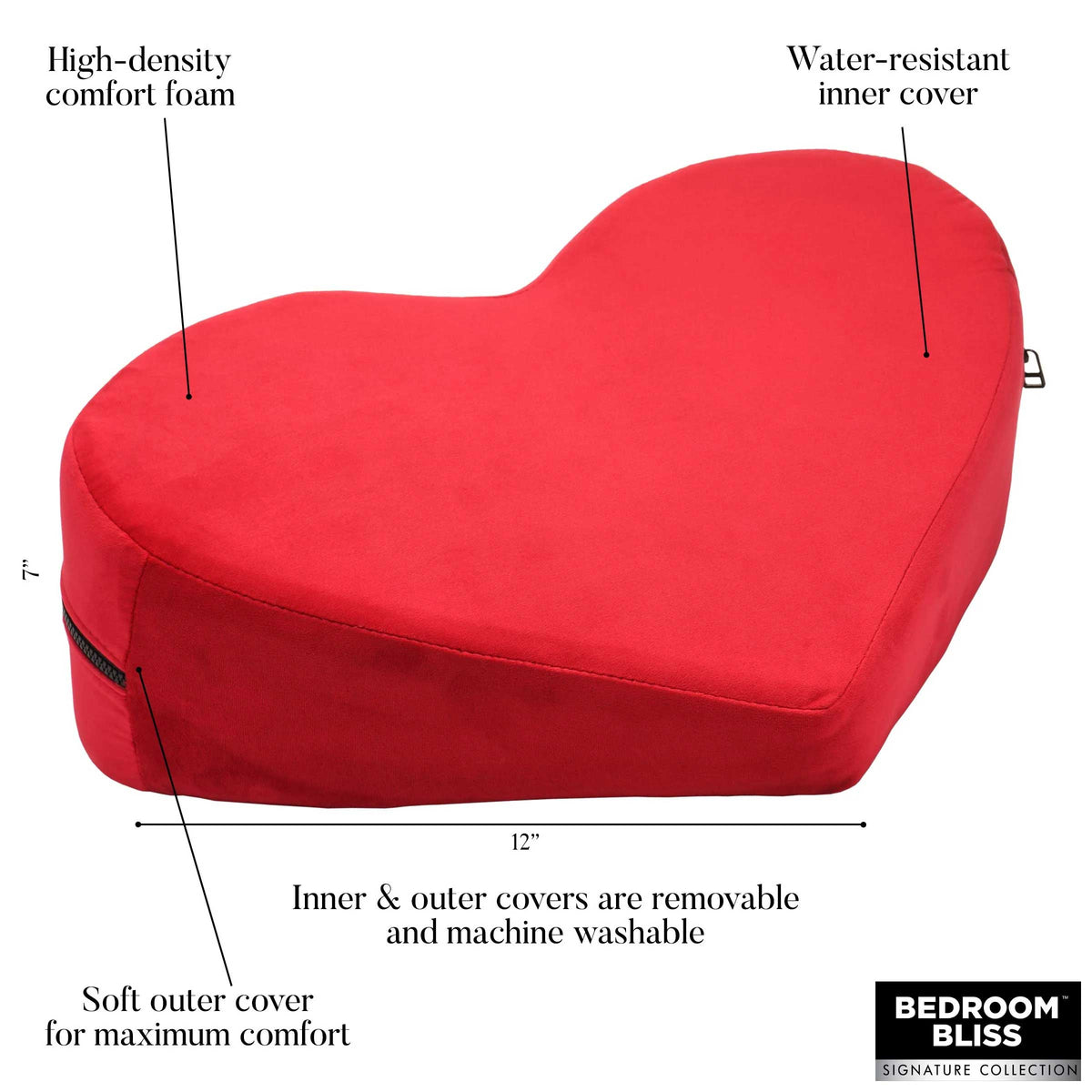 Love Pillow Heart Pillow by XR Brands from LoveMart Co.