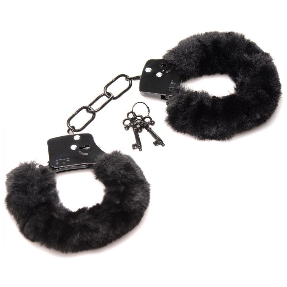 Cuffed in Fur Furry Handcuffs by XR Brands from LoveMart Co.