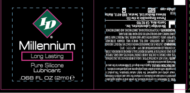 Millennium 2mlFoilJar by ID - Lubricants from LoveMart Co.