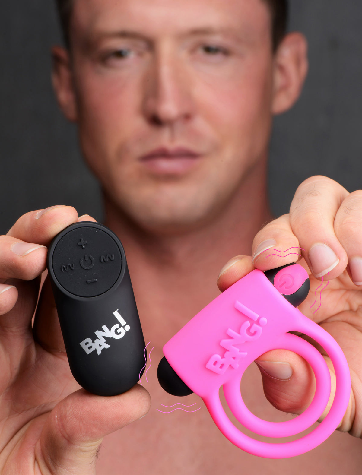 Bang - Silicone Cock Ring and Bullet With Remote Control by XR Brands from LoveMart Co.