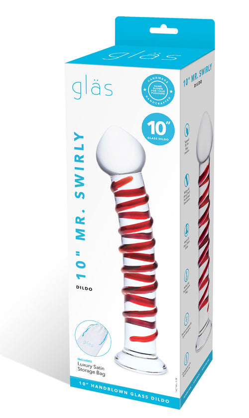 10 Inch Mr. Swirly Dildo - /clear by Last Lixxx from LoveMart Co.