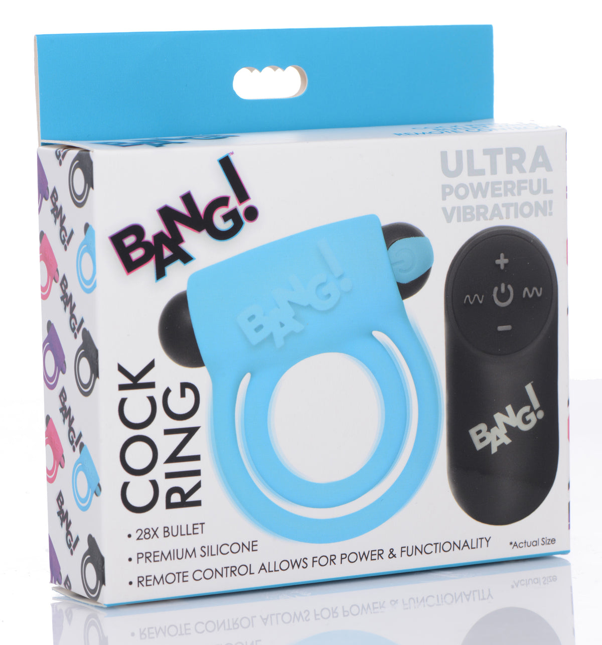 Bang - Silicone Cockring and Bullet With Remote Control by XR Brands from LoveMart Co.