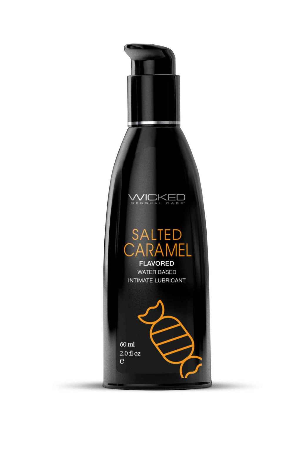Salted Caramel Flavored Water Based Intimate Lubricant - 2 Fl. Oz. by Wicked Sensual Care from LoveMart Co.