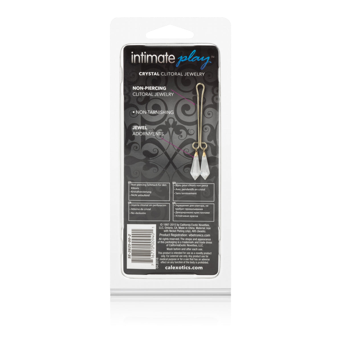 Intmate Play Clitoral Jewelry - Crystals by CalExotics from LoveMart Co.