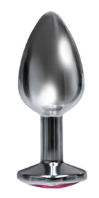 The 9's the Starter Bejeweled Stainless Steel Plug - Pink by Icon Brands from LoveMart Co.