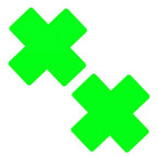 Neon Greeny Temperature Reactive X Factor Nipple Cover Pasties by Neva Nude from LoveMart Co.