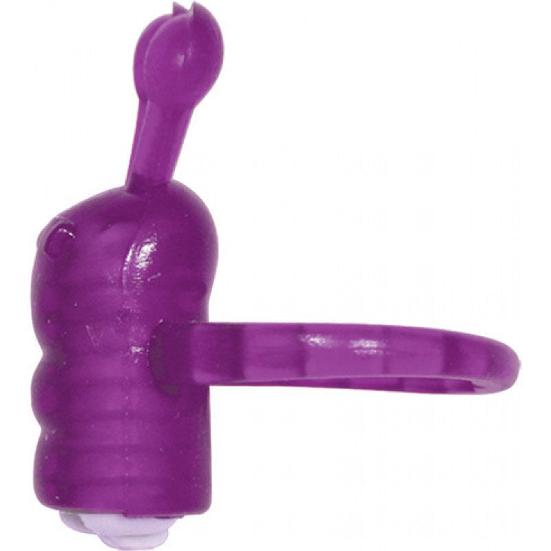 Horny Honey Vibro Ring Coochy Caterpillar - Magenta by Hott Products from LoveMart Co.
