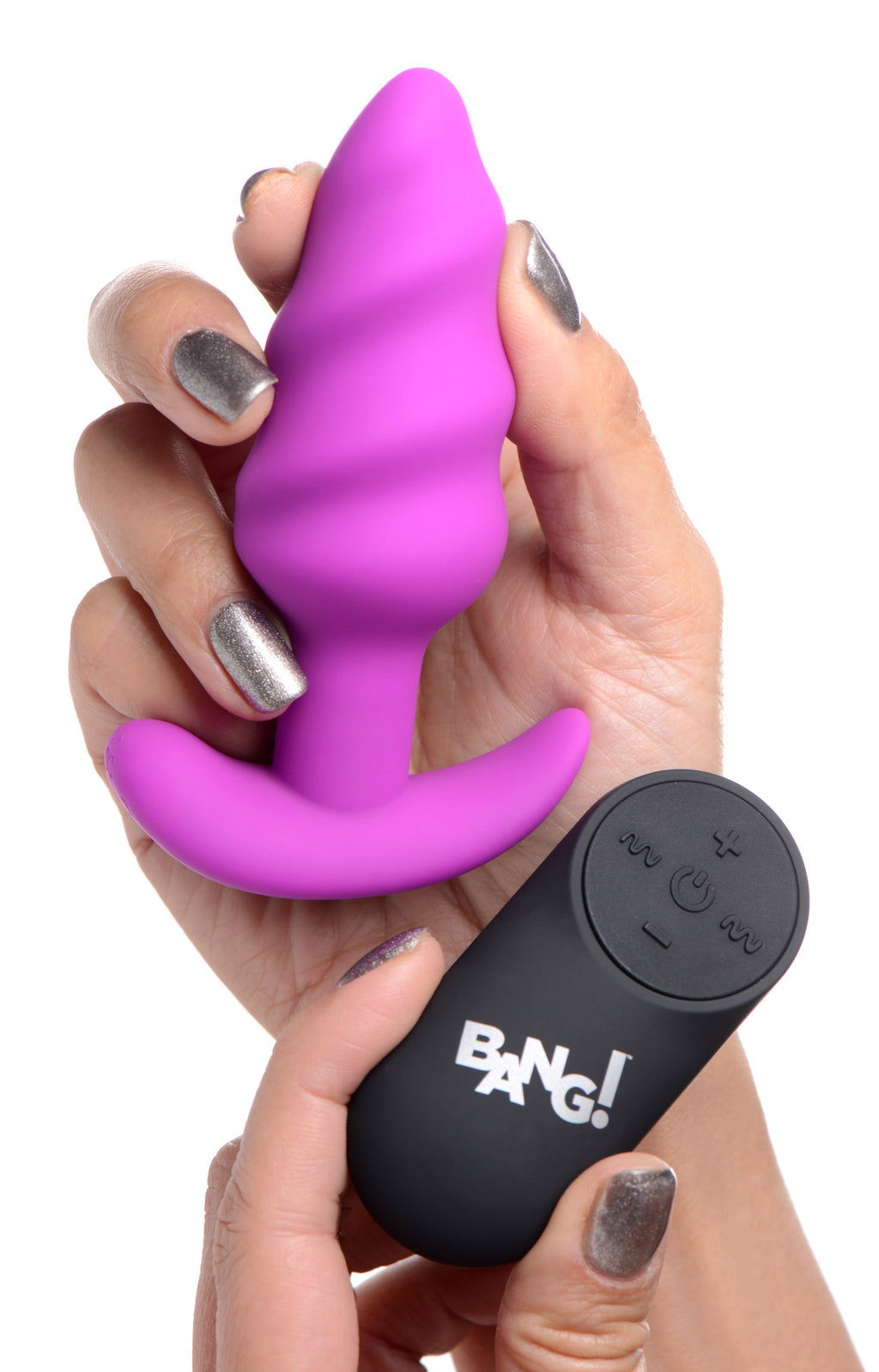 21x Silicone Swirl Plug With Remote by XR Brands from LoveMart Co.