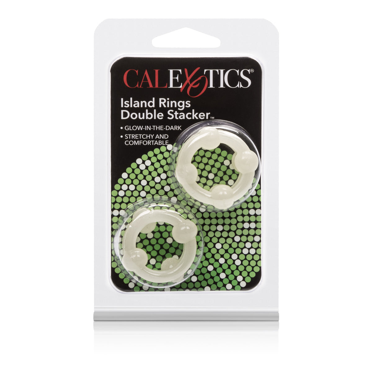 Island Rings Double Stacker - Glow-in-the by CalExotics from LoveMart Co.
