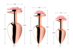 Pink Rose Anal Plug - Small by XR Brands from LoveMart Co.