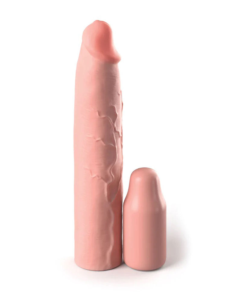 Fantasy X-Tensions Elite 9 Inch Sleeve With 3 Inch Plug - Light by Pipedream from LoveMart Co.
