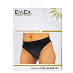 Em. Ex. Active Harness Wear Crotchless Silhouette - Medium by Sportsheets from LoveMart Co.