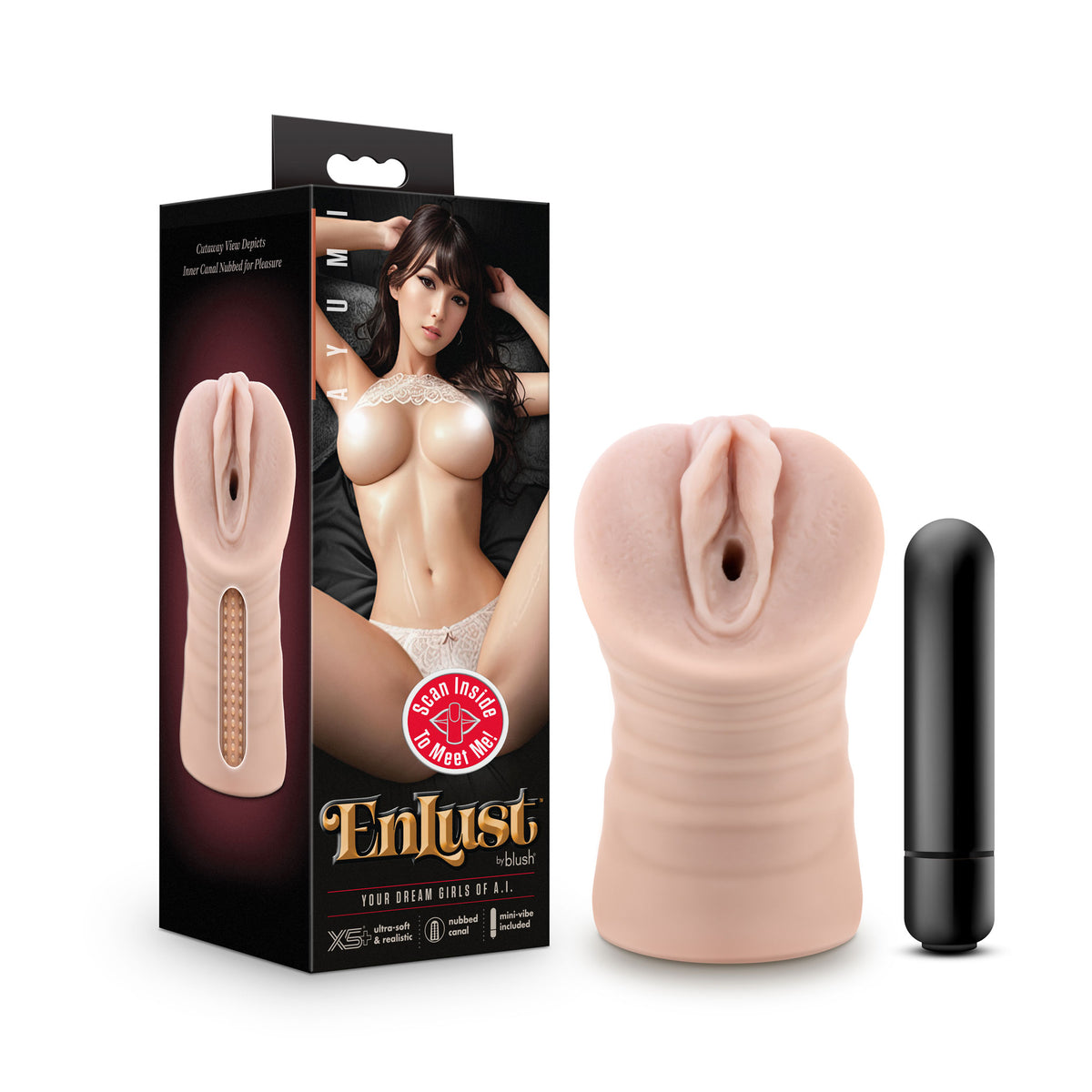 Enlust - Ayumi - Vibrating Stroker by Blush from LoveMart Co.