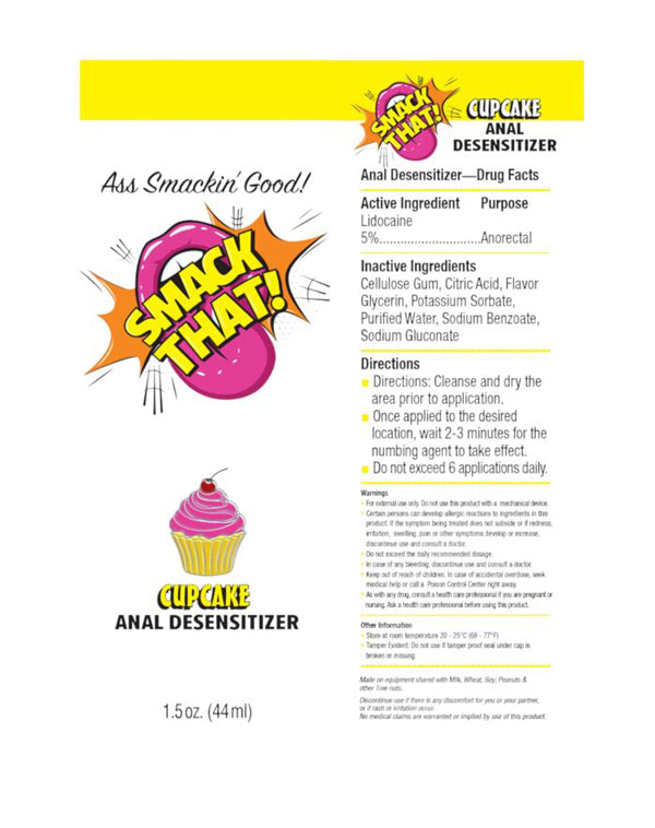 Smack That Anal Desensitizer Cupcake 1.5oz by Little Genie from LoveMart Co.
