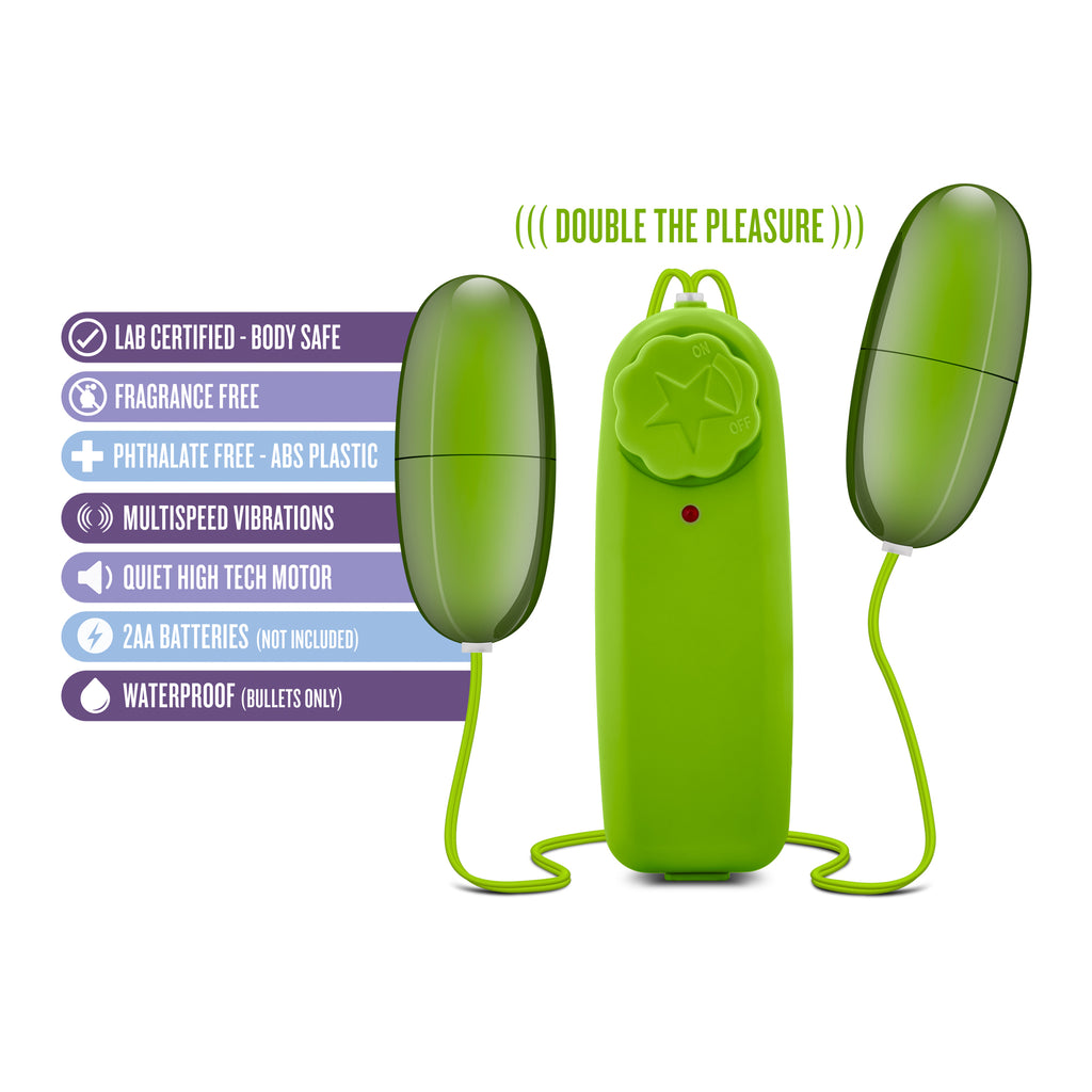 B Yours Double Pop Eggs - Lime by Blush from LoveMart Co.
