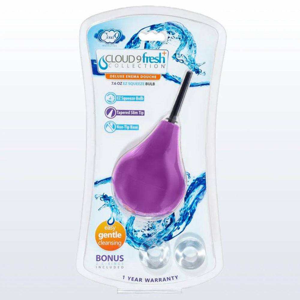 Cloud 9 Fresh & Anal Soft Tip Enema Douche 7.6oz w/ Ez Squeeze Bulb by Cloud 9 Novelties from LoveMart Co.