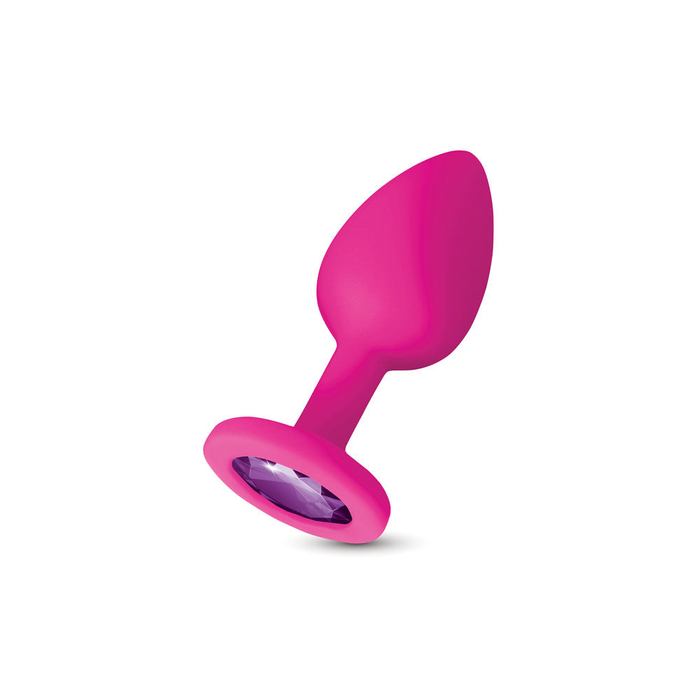 Gemma Purple Gem Silicone Plug - Medium by Viben from LoveMart Co.